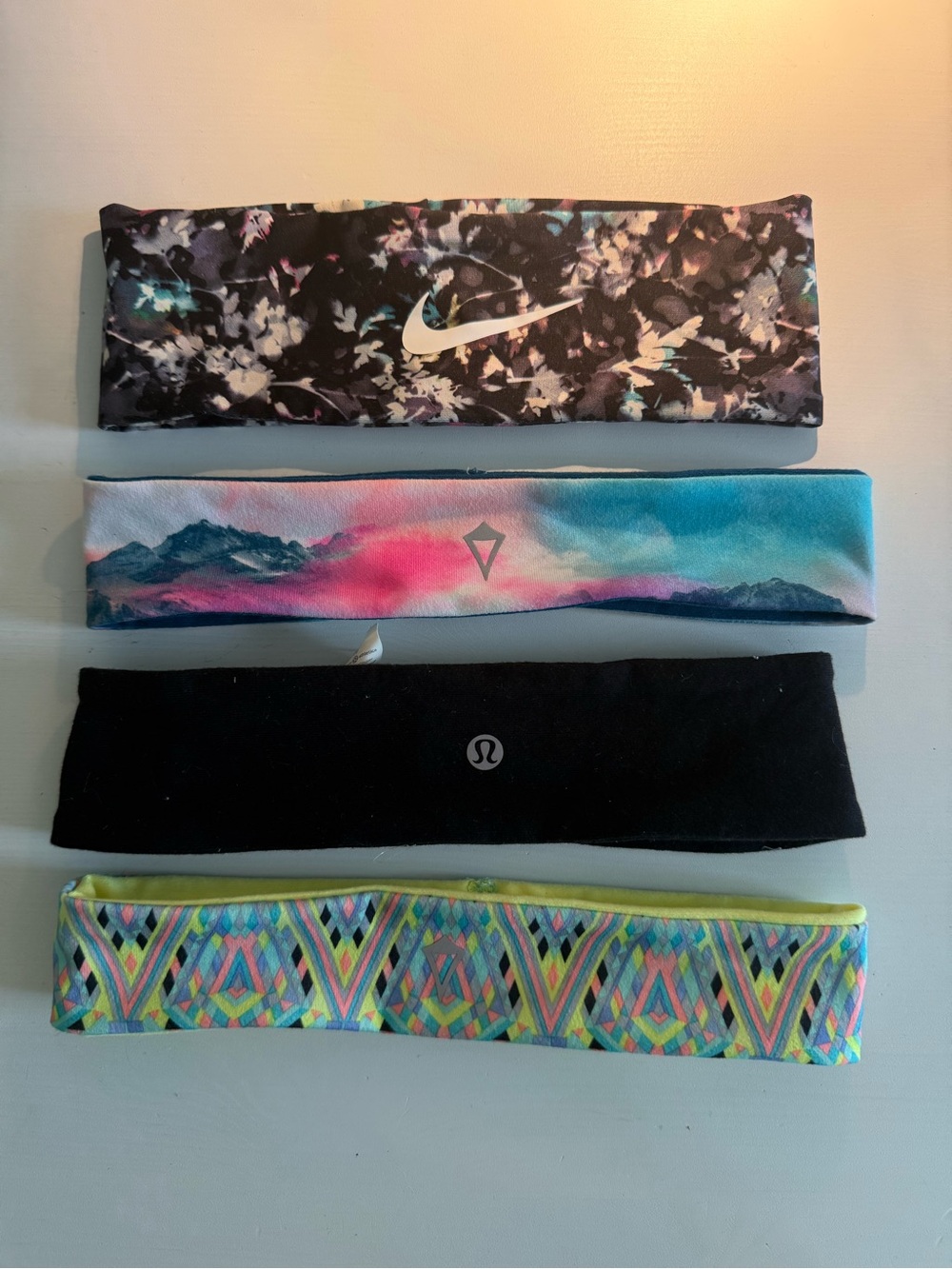 Athletic headbands (Nike, Ivivva, Lulu)
